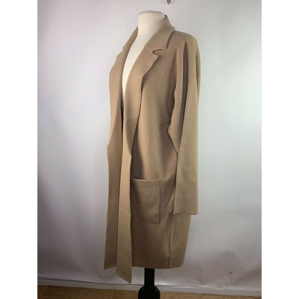 J Crew Ella  Heather Khaki  Long Sweater - Picture 3 of 7